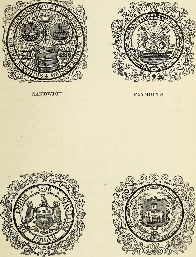 An illustration from The Herald and genealogist, 1874, leaf 459