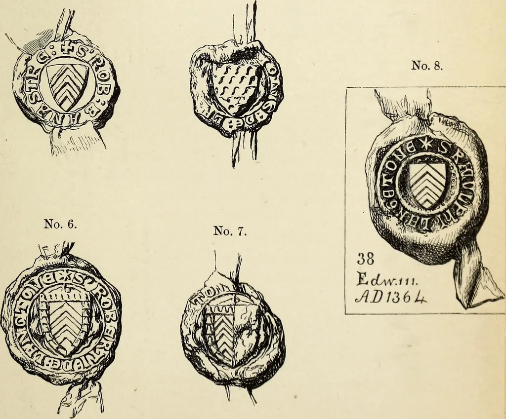 An illustration from The Herald and genealogist, 1874, leaf 487
