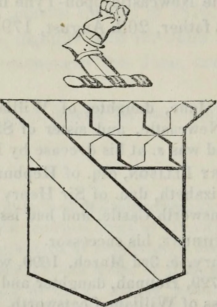 An illustration from A genealogical and heraldic history of the commoners of Great Britain and Ireland enjoying territorial possessions or high official rank, but uninvested with heritable honours, 1836, leaf 106