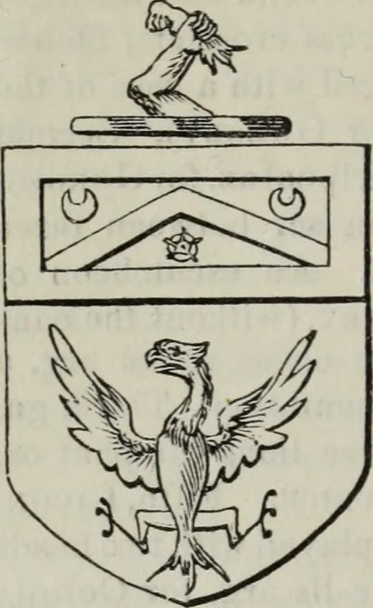 An illustration from A genealogical and heraldic history of the commoners of Great Britain and Ireland enjoying territorial possessions or high official rank, but uninvested with heritable honours, 1836, leaf 114
