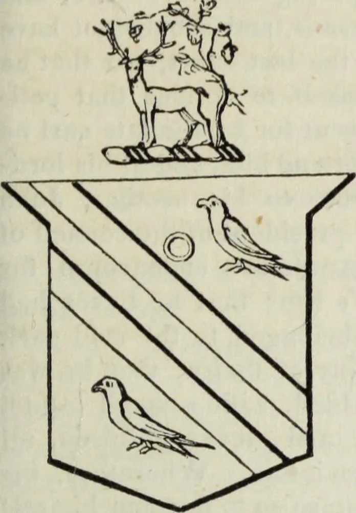 An illustration from A genealogical and heraldic history of the commoners of Great Britain and Ireland enjoying territorial possessions or high official rank, but uninvested with heritable honours, 1836, leaf 129