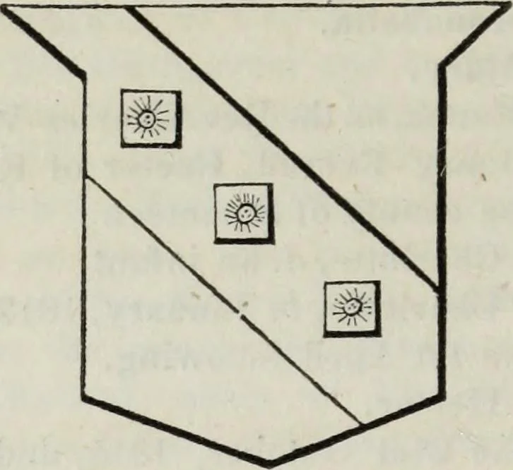 An illustration from A genealogical and heraldic history of the commoners of Great Britain and Ireland enjoying territorial possessions or high official rank, but uninvested with heritable honours, 1836, leaf 136