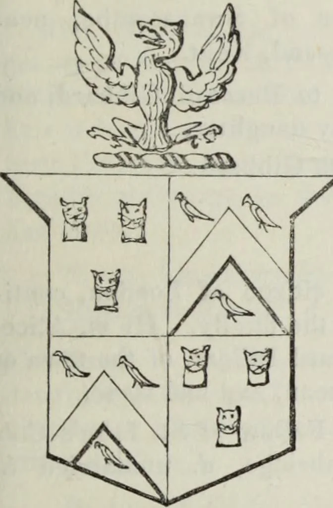 An illustration from A genealogical and heraldic history of the commoners of Great Britain and Ireland enjoying territorial possessions or high official rank, but uninvested with heritable honours, 1836, leaf 167