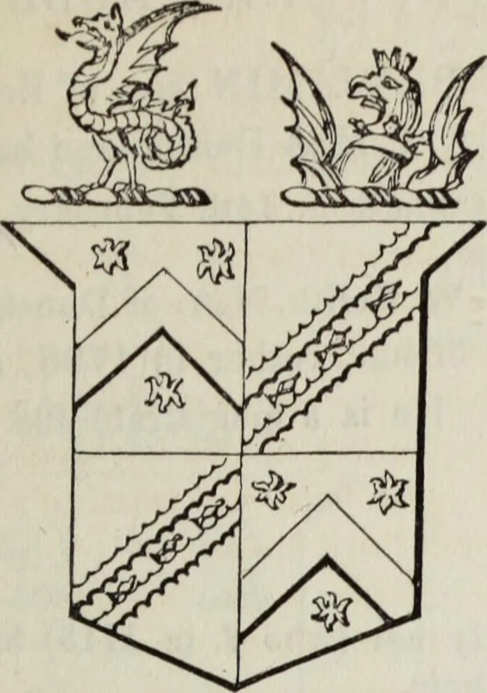 An illustration from A genealogical and heraldic history of the commoners of Great Britain and Ireland enjoying territorial possessions or high official rank, but uninvested with heritable honours, 1836, leaf 177