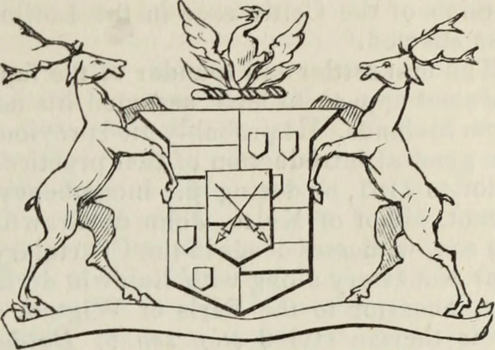 An illustration from A genealogical and heraldic history of the commoners of Great Britain and Ireland enjoying territorial possessions or high official rank, but uninvested with heritable honours, 1836, leaf 23