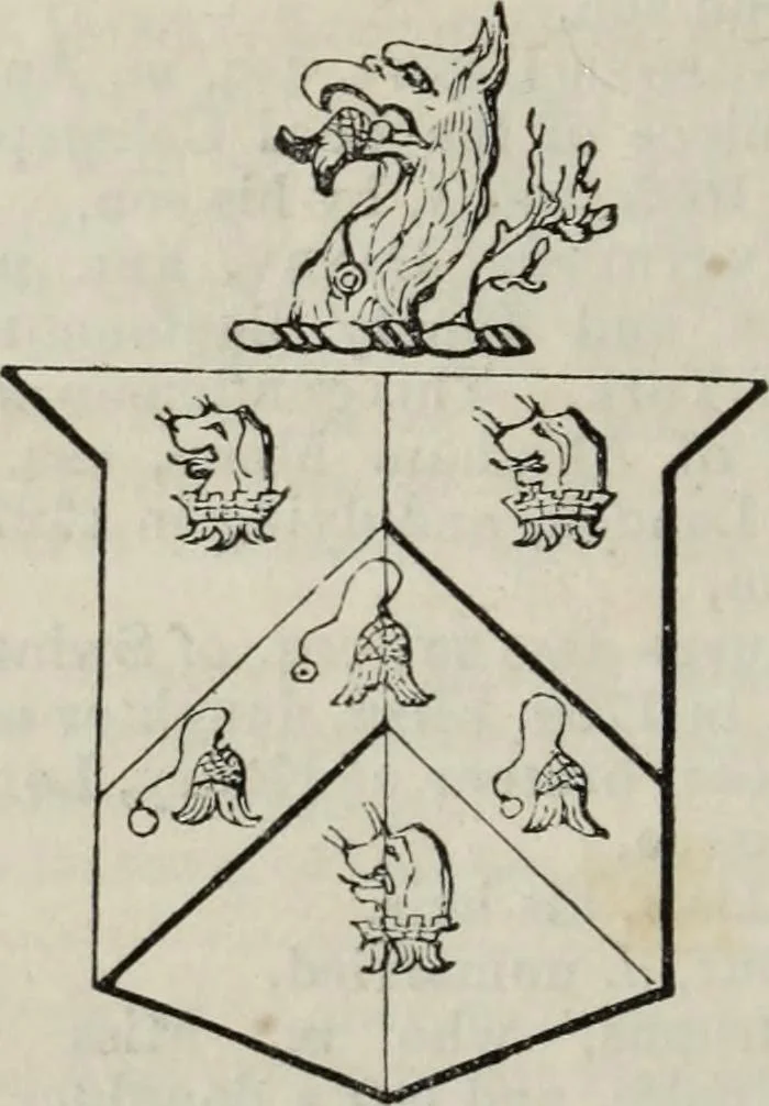 An illustration from A genealogical and heraldic history of the commoners of Great Britain and Ireland enjoying territorial possessions or high official rank, but uninvested with heritable honours, 1836, leaf 230