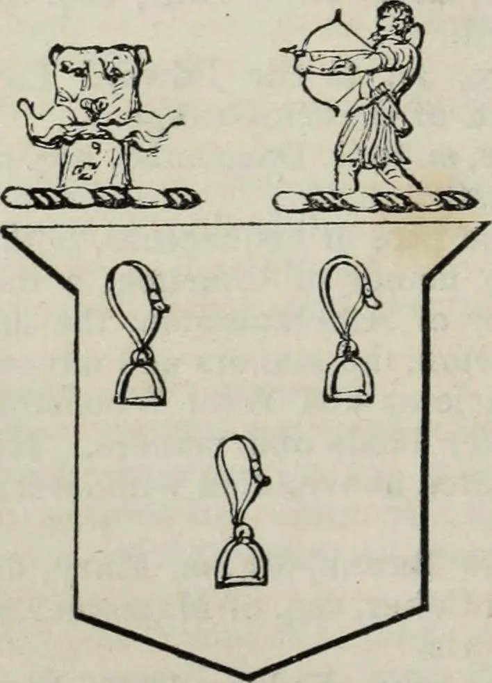 An illustration from A genealogical and heraldic history of the commoners of Great Britain and Ireland enjoying territorial possessions or high official rank, but uninvested with heritable honours, 1836, leaf 234