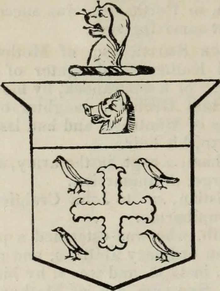 An illustration from A genealogical and heraldic history of the commoners of Great Britain and Ireland enjoying territorial possessions or high official rank, but uninvested with heritable honours, 1836, leaf 258