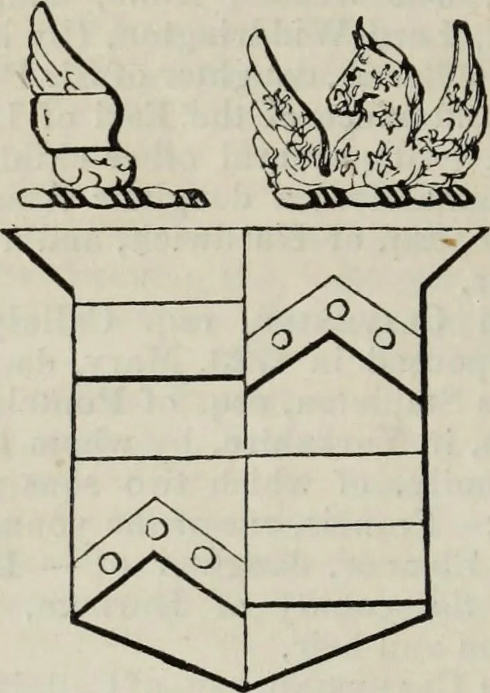An illustration from A genealogical and heraldic history of the commoners of Great Britain and Ireland enjoying territorial possessions or high official rank, but uninvested with heritable honours, 1836, leaf 268