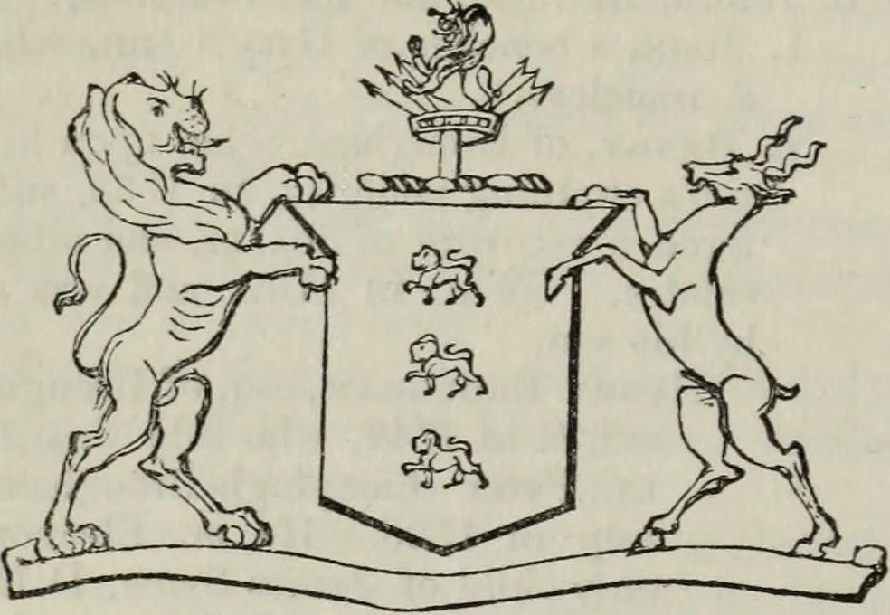 An illustration from A genealogical and heraldic history of the commoners of Great Britain and Ireland enjoying territorial possessions or high official rank, but uninvested with heritable honours, 1836, leaf 294