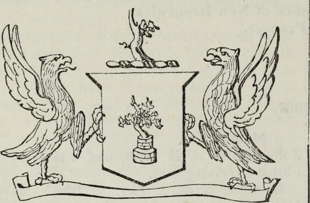 An illustration from A genealogical and heraldic history of the commoners of Great Britain and Ireland enjoying territorial possessions or high official rank, but uninvested with heritable honours, 1836, leaf 304