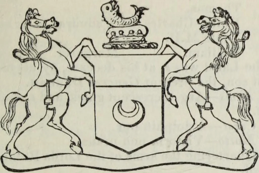An illustration from A genealogical and heraldic history of the commoners of Great Britain and Ireland enjoying territorial possessions or high official rank, but uninvested with heritable honours, 1836, leaf 315