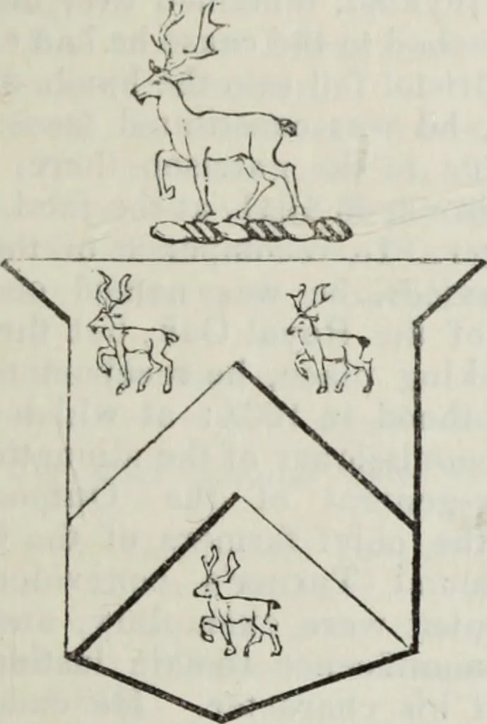 An illustration from A genealogical and heraldic history of the commoners of Great Britain and Ireland enjoying territorial possessions or high official rank, but uninvested with heritable honours, 1836, leaf 327
