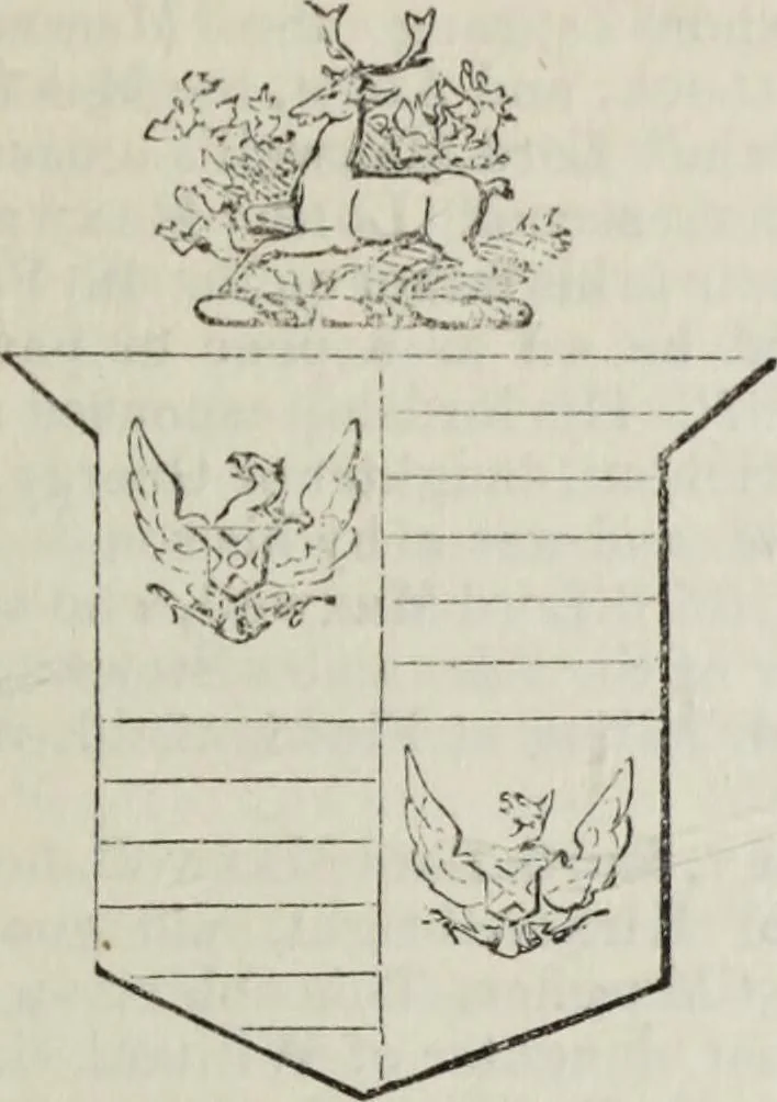 An illustration from A genealogical and heraldic history of the commoners of Great Britain and Ireland enjoying territorial possessions or high official rank, but uninvested with heritable honours, 1836, leaf 351
