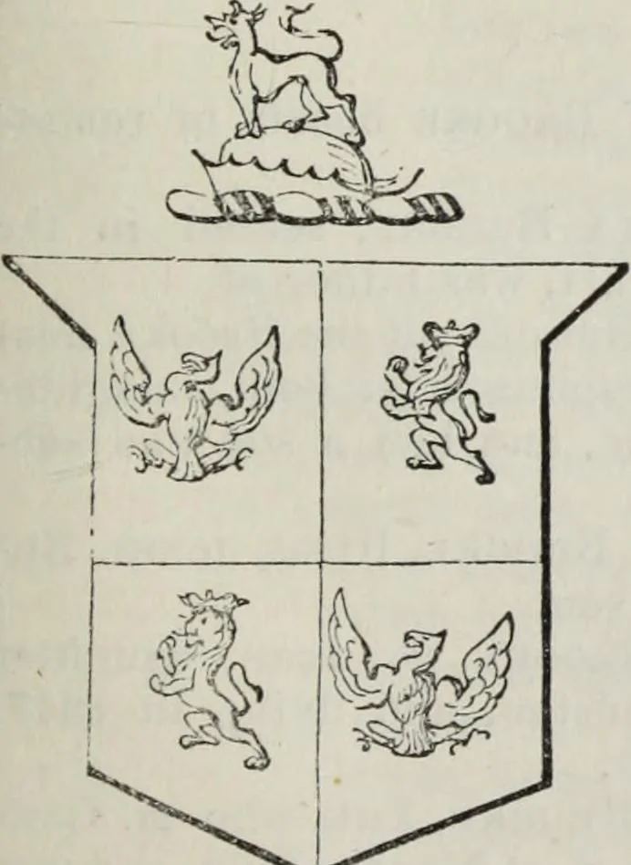 An illustration from A genealogical and heraldic history of the commoners of Great Britain and Ireland enjoying territorial possessions or high official rank, but uninvested with heritable honours, 1836, leaf 361
