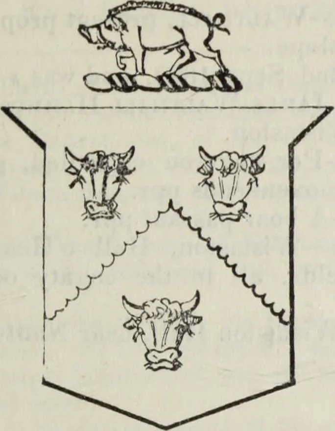 An illustration from A genealogical and heraldic history of the commoners of Great Britain and Ireland enjoying territorial possessions or high official rank, but uninvested with heritable honours, 1836, leaf 393