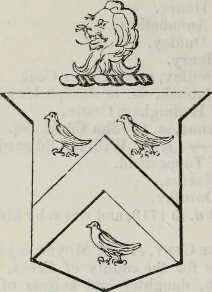An illustration from A genealogical and heraldic history of the commoners of Great Britain and Ireland enjoying territorial possessions or high official rank, but uninvested with heritable honours, 1836, leaf 398