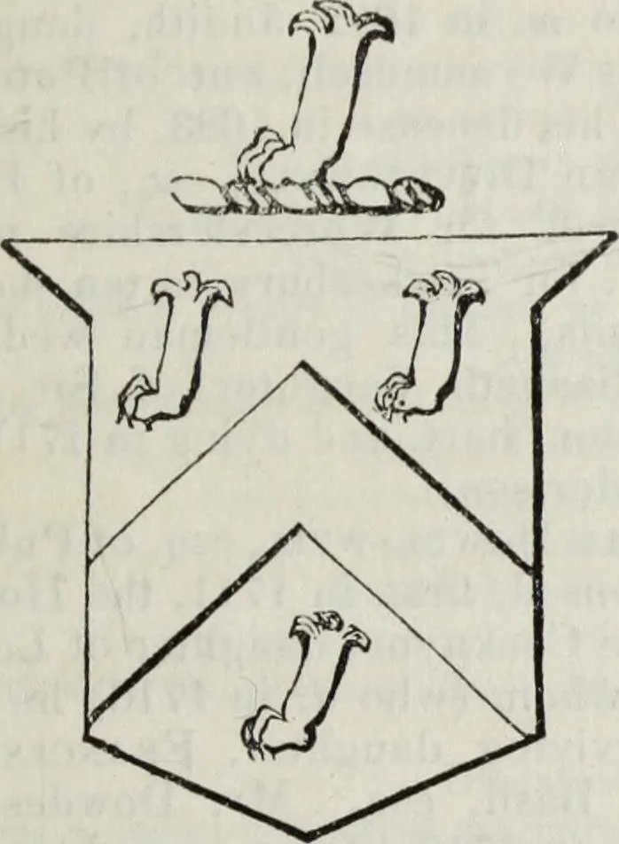 An illustration from A genealogical and heraldic history of the commoners of Great Britain and Ireland enjoying territorial possessions or high official rank, but uninvested with heritable honours, 1836, leaf 401