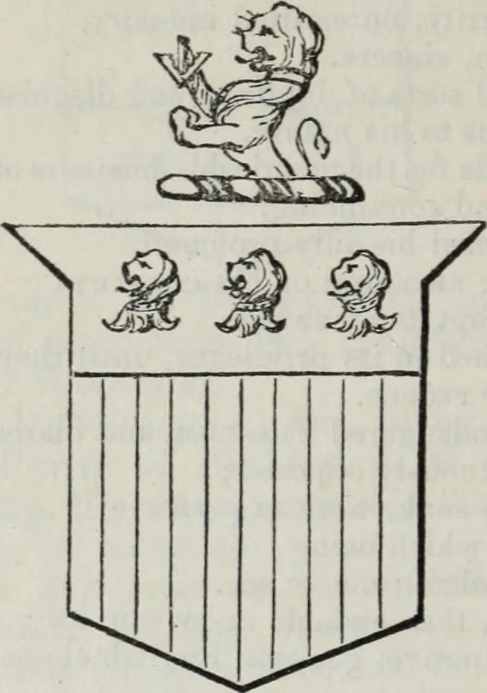 An illustration from A genealogical and heraldic history of the commoners of Great Britain and Ireland enjoying territorial possessions or high official rank, but uninvested with heritable honours, 1836, leaf 404