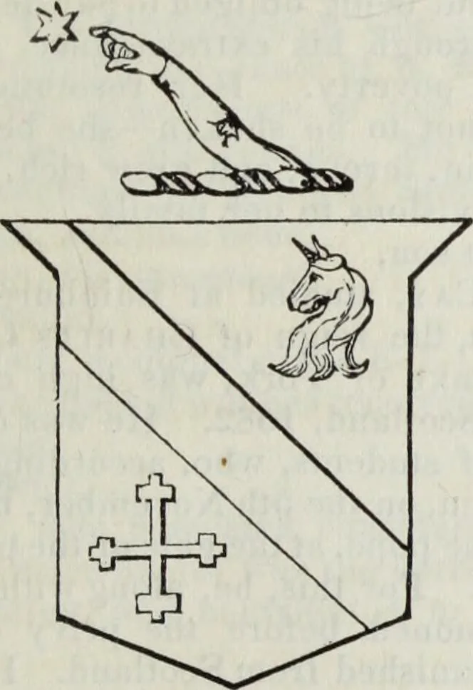 An illustration from A genealogical and heraldic history of the commoners of Great Britain and Ireland enjoying territorial possessions or high official rank, but uninvested with heritable honours, 1836, leaf 409