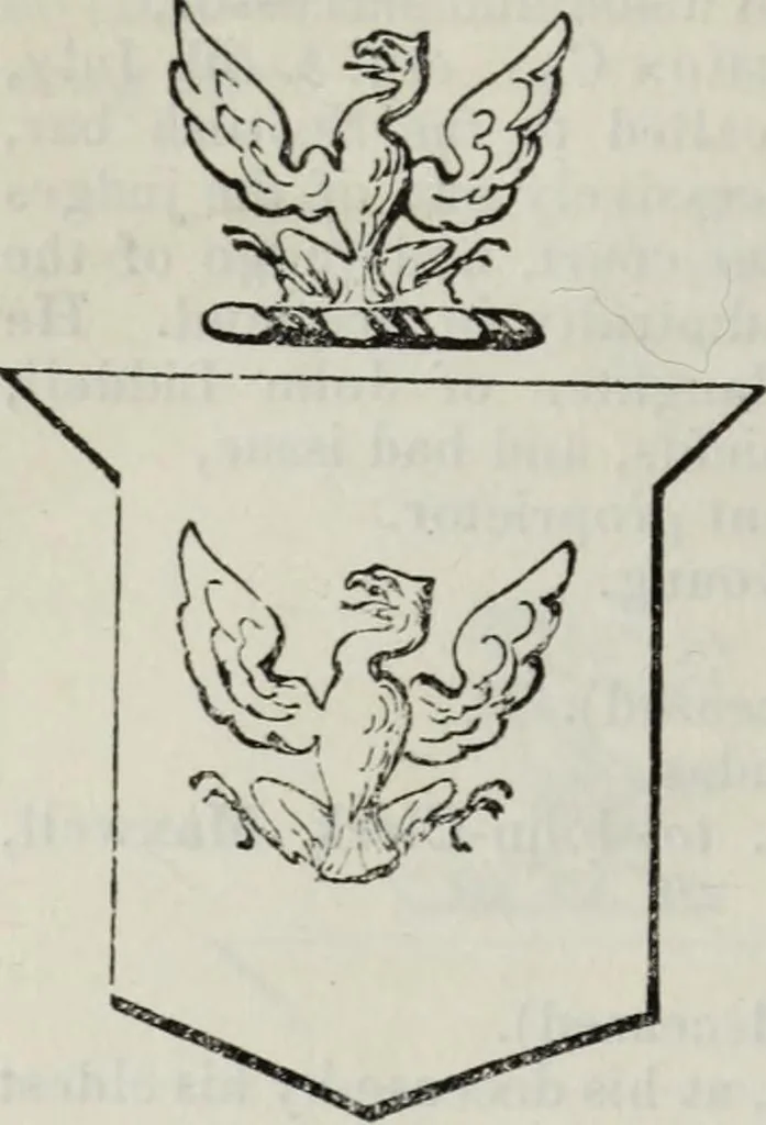An illustration from A genealogical and heraldic history of the commoners of Great Britain and Ireland enjoying territorial possessions or high official rank, but uninvested with heritable honours, 1836, leaf 412