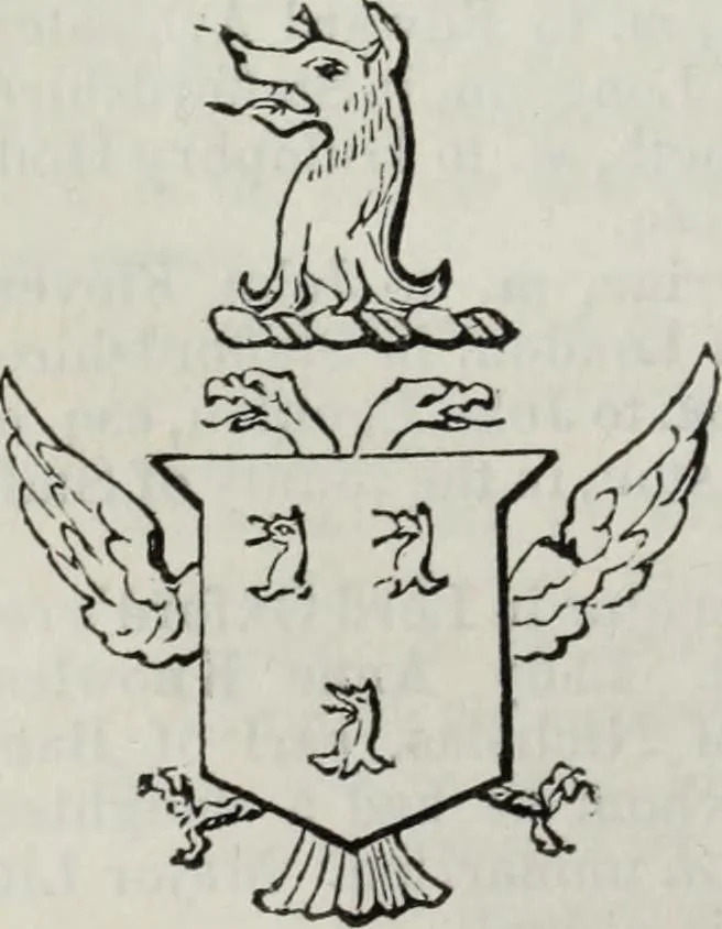 An illustration from A genealogical and heraldic history of the commoners of Great Britain and Ireland enjoying territorial possessions or high official rank, but uninvested with heritable honours, 1836, leaf 418