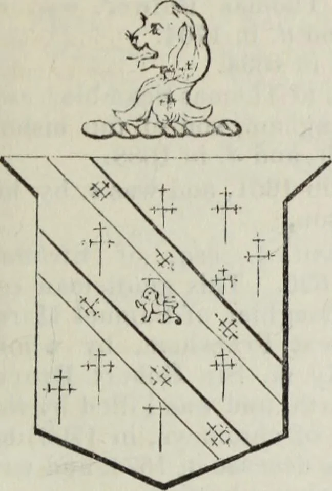 An illustration from A genealogical and heraldic history of the commoners of Great Britain and Ireland enjoying territorial possessions or high official rank, but uninvested with heritable honours, 1836, leaf 443
