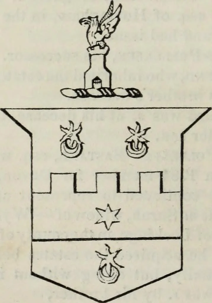 An illustration from A genealogical and heraldic history of the commoners of Great Britain and Ireland enjoying territorial possessions or high official rank, but uninvested with heritable honours, 1836, leaf 46