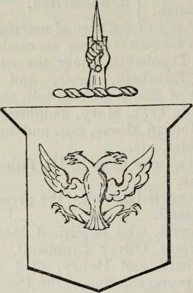 An illustration from A genealogical and heraldic history of the commoners of Great Britain and Ireland enjoying territorial possessions or high official rank, but uninvested with heritable honours, 1836, leaf 460