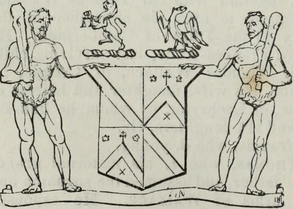 An illustration from A genealogical and heraldic history of the commoners of Great Britain and Ireland enjoying territorial possessions or high official rank, but uninvested with heritable honours, 1836, leaf 462