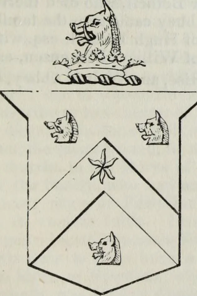 An illustration from A genealogical and heraldic history of the commoners of Great Britain and Ireland enjoying territorial possessions or high official rank, but uninvested with heritable honours, 1836, leaf 477
