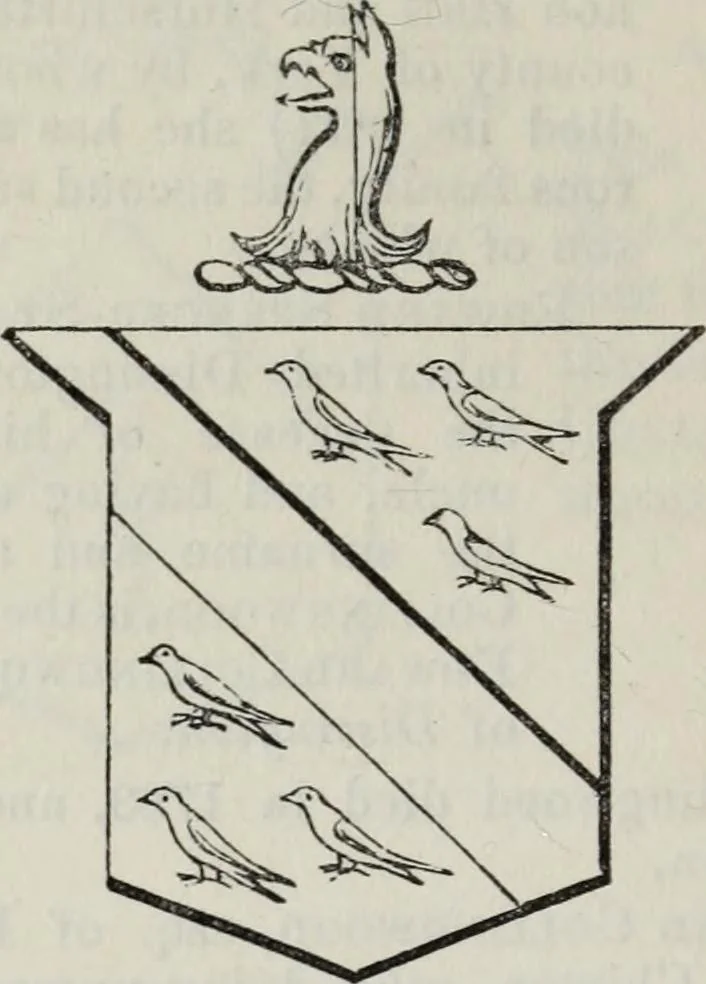 An illustration from A genealogical and heraldic history of the commoners of Great Britain and Ireland enjoying territorial possessions or high official rank, but uninvested with heritable honours, 1836, leaf 500