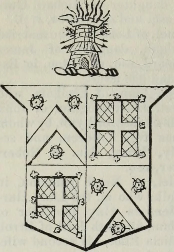 An illustration from A genealogical and heraldic history of the commoners of Great Britain and Ireland enjoying territorial possessions or high official rank, but uninvested with heritable honours, 1836, leaf 512