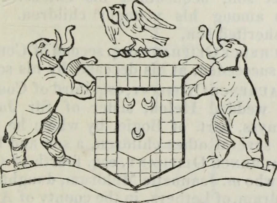 An illustration from A genealogical and heraldic history of the commoners of Great Britain and Ireland enjoying territorial possessions or high official rank, but uninvested with heritable honours, 1836, leaf 519