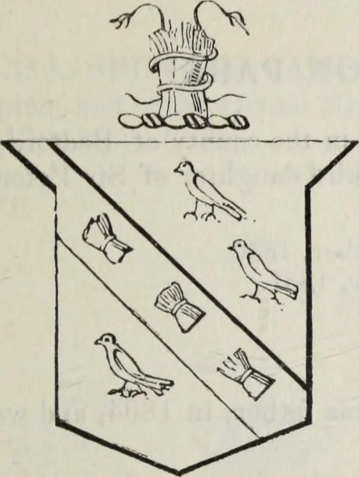 An illustration from A genealogical and heraldic history of the commoners of Great Britain and Ireland enjoying territorial possessions or high official rank, but uninvested with heritable honours, 1836, leaf 523