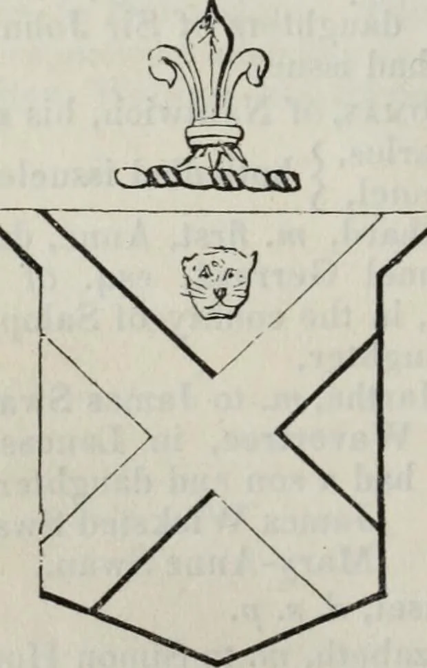 An illustration from A genealogical and heraldic history of the commoners of Great Britain and Ireland enjoying territorial possessions or high official rank, but uninvested with heritable honours, 1836, leaf 524