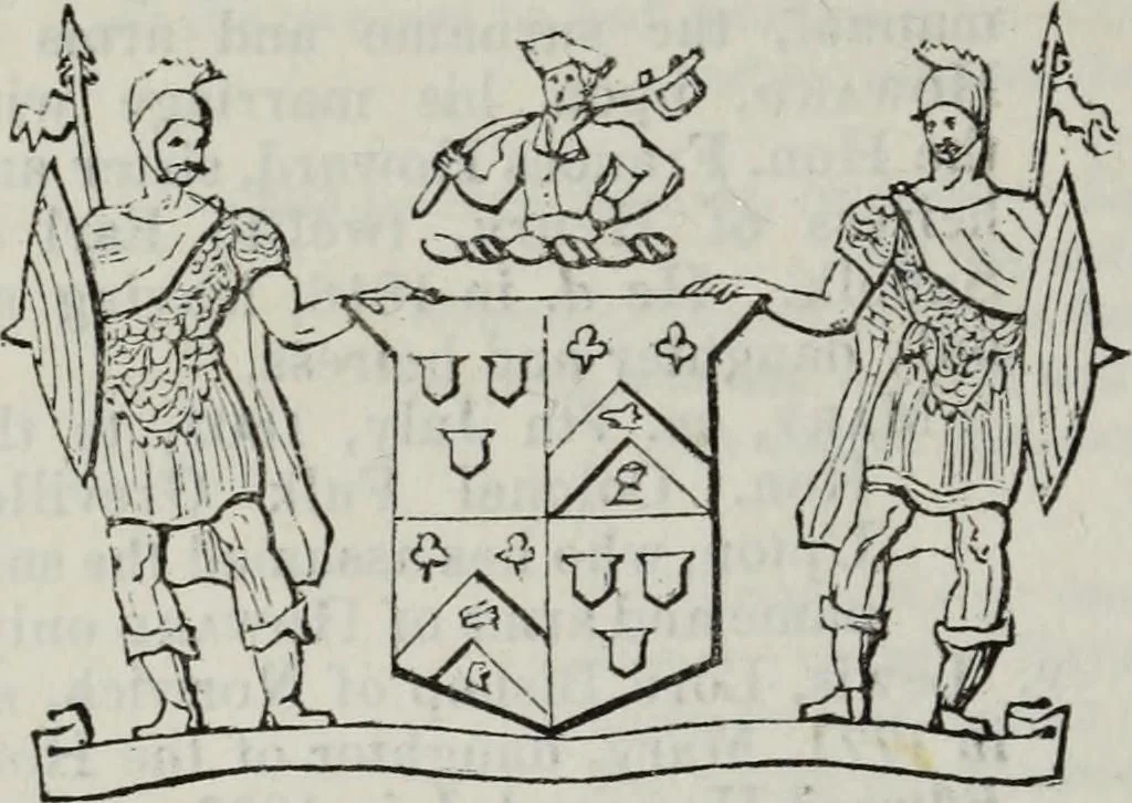 An illustration from A genealogical and heraldic history of the commoners of Great Britain and Ireland enjoying territorial possessions or high official rank, but uninvested with heritable honours, 1836, leaf 530