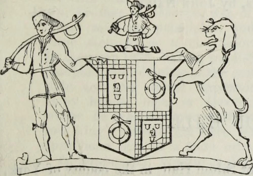 An illustration from A genealogical and heraldic history of the commoners of Great Britain and Ireland enjoying territorial possessions or high official rank, but uninvested with heritable honours, 1836, leaf 535