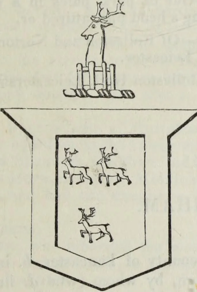An illustration from A genealogical and heraldic history of the commoners of Great Britain and Ireland enjoying territorial possessions or high official rank, but uninvested with heritable honours, 1836, leaf 547