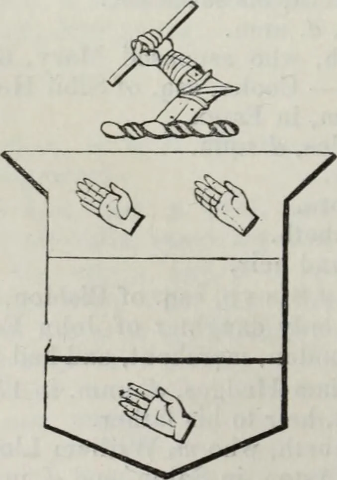 An illustration from A genealogical and heraldic history of the commoners of Great Britain and Ireland enjoying territorial possessions or high official rank, but uninvested with heritable honours, 1836, leaf 582