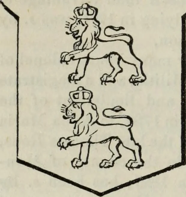 An illustration from A genealogical and heraldic history of the commoners of Great Britain and Ireland enjoying territorial possessions or high official rank, but uninvested with heritable honours, 1836, leaf 60