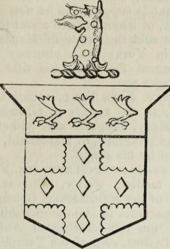 An illustration from A genealogical and heraldic history of the commoners of Great Britain and Ireland enjoying territorial possessions or high official rank, but uninvested with heritable honours, 1836, leaf 629