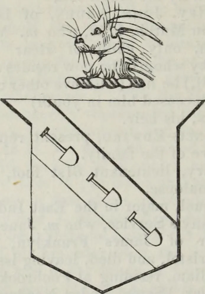 An illustration from A genealogical and heraldic history of the commoners of Great Britain and Ireland enjoying territorial possessions or high official rank, but uninvested with heritable honours, 1836, leaf 666