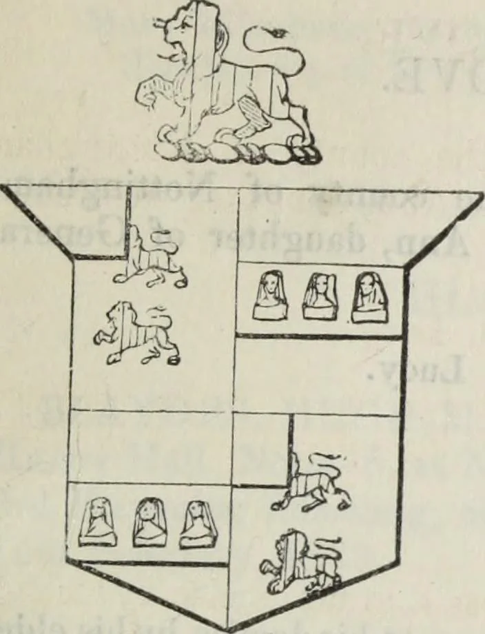 An illustration from A genealogical and heraldic history of the commoners of Great Britain and Ireland enjoying territorial possessions or high official rank, but uninvested with heritable honours, 1836, leaf 691