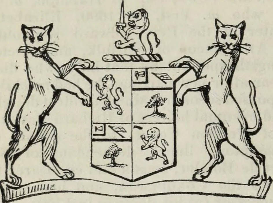 An illustration from A genealogical and heraldic history of the commoners of Great Britain and Ireland enjoying territorial possessions or high official rank, but uninvested with heritable honours, 1836, leaf 124