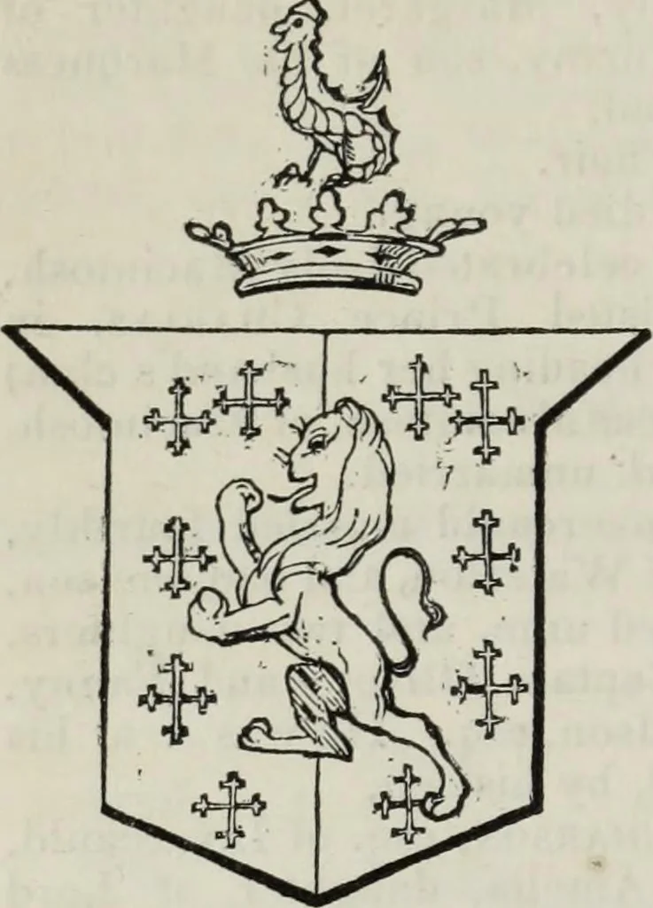 An illustration from A genealogical and heraldic history of the commoners of Great Britain and Ireland enjoying territorial possessions or high official rank, but uninvested with heritable honours, 1836, leaf 126