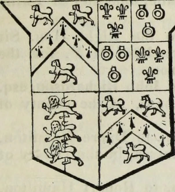 An illustration from A genealogical and heraldic history of the commoners of Great Britain and Ireland enjoying territorial possessions or high official rank, but uninvested with heritable honours, 1836, leaf 133