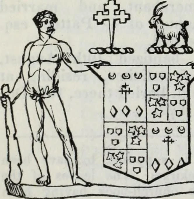 An illustration from A genealogical and heraldic history of the commoners of Great Britain and Ireland enjoying territorial possessions or high official rank, but uninvested with heritable honours, 1836, leaf 162