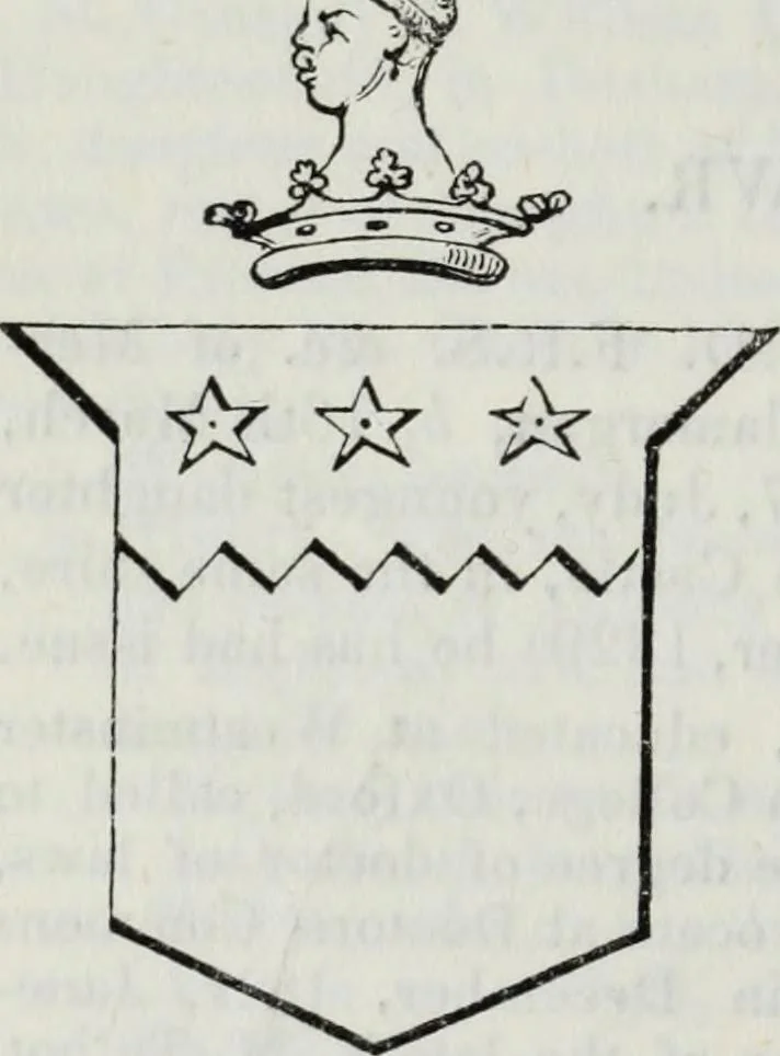 An illustration from A genealogical and heraldic history of the commoners of Great Britain and Ireland enjoying territorial possessions or high official rank, but uninvested with heritable honours, 1836, leaf 170
