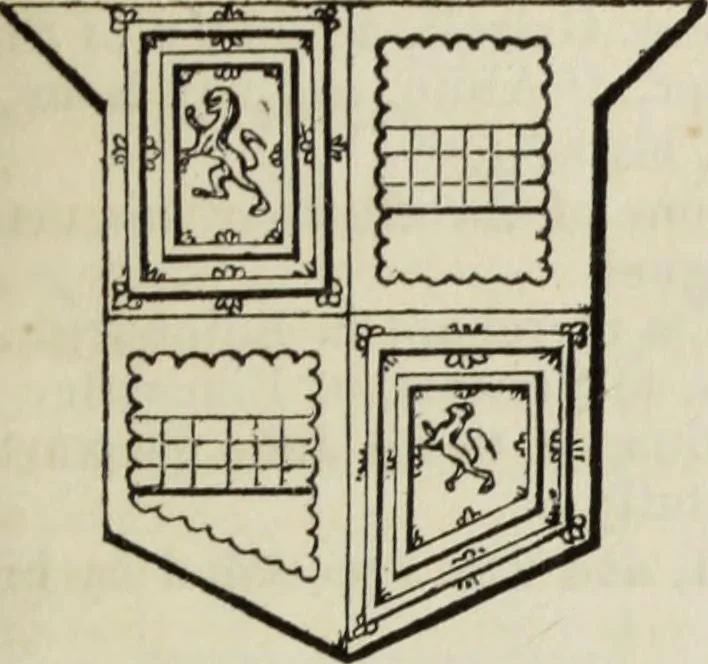 An illustration from A genealogical and heraldic history of the commoners of Great Britain and Ireland enjoying territorial possessions or high official rank, but uninvested with heritable honours, 1836, leaf 175